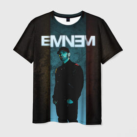 Мужская футболка 3D с принтом Eminem в Тюмени, 100% полиэфир | прямой крой, круглый вырез горловины, длина до линии бедер | emenem | eminem | hip hop | hiphop | kamikaze | marshal mathers | marshall | marshall mathers | rap | rap god | revival | slim shadi | slim shady | venom | еминем | олдскул | реп | рэп | хипхоп | эминем