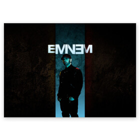 Поздравительная открытка с принтом Eminem в Тюмени, 100% бумага | плотность бумаги 280 г/м2, матовая, на обратной стороне линовка и место для марки
 | Тематика изображения на принте: emenem | eminem | hip hop | hiphop | kamikaze | marshal mathers | marshall | marshall mathers | rap | rap god | revival | slim shadi | slim shady | venom | еминем | олдскул | реп | рэп | хипхоп | эминем