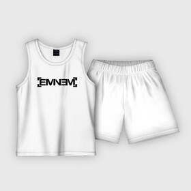 Детская пижама с шортами хлопок с принтом Eminem в Тюмени,  |  | emenem | eminem | hip hop | hiphop | kamikaze | marshal mathers | marshall | marshall mathers | rap | rap god | revival | slim shadi | slim shady | venom | еминем | олдскул | реп | рэп | хипхоп | эминем