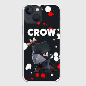 Чехол для iPhone 13 mini с принтом BRAWL STARS CROW в Тюмени,  |  | android | brawl stars | colt | crow | games | leon | penny | poco. | shelly | spike | wanted | брав | бравл старс | звезды | игры | мобильные игры | старс