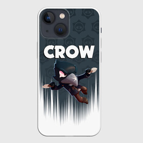 Чехол для iPhone 13 mini с принтом BRAWL STARS CROW в Тюмени,  |  | brawl stars | bull | colt | crow | leon | stars | берли | бо | брок | ворон | джесси | динамайк | дэррил | кольт | леон | мортис | нита | пайпер | пенни | поко | пэм | рикошет | спайк | фрэнк | шелли | эль примо