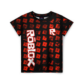 Детская футболка 3D с принтом Roblox в Тюмени, 100% гипоаллергенный полиэфир | прямой крой, круглый вырез горловины, длина до линии бедер, чуть спущенное плечо, ткань немного тянется | roblox | roblox games | игра роблокс | роблокс симулятор