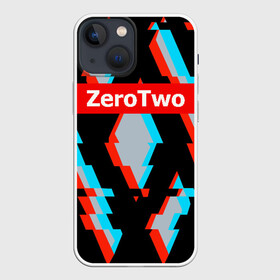 Чехол для iPhone 13 mini с принтом Darling In The Franxx ZT в Тюмени,  |  | 02 | anime | darling in the franxx | hiro | manga | zero two | аниме | ахегао | любимый во франксе | манга | милый во франксе | ноль два | хиро