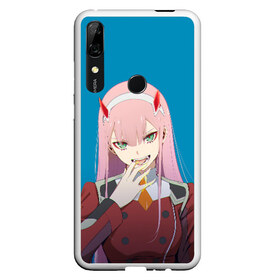 Чехол для Honor P Smart Z с принтом Darling In The Franxx в Тюмени, Силикон | Область печати: задняя сторона чехла, без боковых панелей | Тематика изображения на принте: 02 | anime | darling in the franxx | hiro | manga | zero two | аниме | ахегао | любимый во франксе | манга | милый во франксе | ноль два | хиро