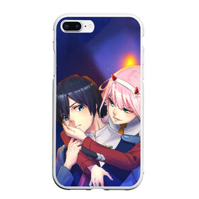 Чехол для iPhone 7Plus/8 Plus матовый с принтом Darling In The Franxx в Тюмени, Силикон | Область печати: задняя сторона чехла, без боковых панелей | 02 | anime | darling in the franxx | hiro | manga | zero two | аниме | ахегао | любимый во франксе | манга | милый во франксе | ноль два | хиро