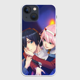 Чехол для iPhone 13 mini с принтом Darling pair в Тюмени,  |  | 02 | anime | darling in the franxx | hiro | manga | zero two | аниме | ахегао | любимый во франксе | манга | милый во франксе | ноль два | хиро