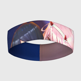 Повязка на голову 3D с принтом Darling pair в Тюмени,  |  | 02 | anime | darling in the franxx | hiro | manga | zero two | аниме | ахегао | любимый во франксе | манга | милый во франксе | ноль два | хиро