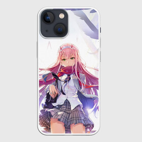 Чехол для iPhone 13 mini с принтом Ноль два арт в Тюмени,  |  | 02 | anime | darling in the franxx | hiro | manga | zero two | аниме | ахегао | любимый во франксе | манга | милый во франксе | ноль два | хиро