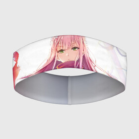 Повязка на голову 3D с принтом Ноль два арт в Тюмени,  |  | 02 | anime | darling in the franxx | hiro | manga | zero two | аниме | ахегао | любимый во франксе | манга | милый во франксе | ноль два | хиро