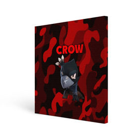 Холст квадратный с принтом Brawl Stars CROW в Тюмени, 100% ПВХ |  | brawl | brawl stars | crow | leon | stars | бравл | бравл старс | браво старс | игра | компьютерная | кров | леон | онлайн | старс