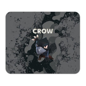 Коврик для мышки прямоугольный с принтом Brawl Stars CROW в Тюмени, натуральный каучук | размер 230 х 185 мм; запечатка лицевой стороны | brawl | brawl stars | crow | leon | stars | бравл | бравл старс | браво старс | игра | компьютерная | кров | леон | онлайн | старс