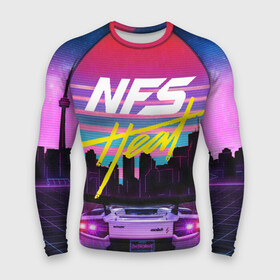 Мужской рашгард 3D с принтом Need For Speed Heat в Тюмени,  |  | need for speed | need for speed heat | nfs | nfs heat | outrun | retrowave | synth | synthwave