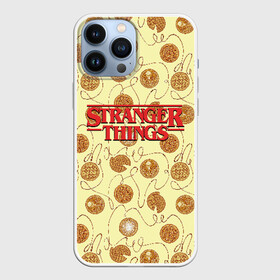 Чехол для iPhone 13 Pro Max с принтом Stranger Thing. Pancakes в Тюмени,  |  | beyond | eleven | hopper | jane | mike | stranger | things | wheeler | дастин | дела | джейн | загадочные | майк | одиннадцать | очень | события | странные | уилер | хендерсон | хоппер