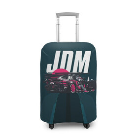 Чехол для чемодана 3D с принтом JDM в Тюмени, 86% полиэфир, 14% спандекс | двустороннее нанесение принта, прорези для ручек и колес | bosozoku | bosozoku style | drag | drift | japan style | jdm | mazda | босудзоку | босузоку | дрифт