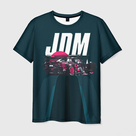 Мужская футболка 3D с принтом JDM в Тюмени, 100% полиэфир | прямой крой, круглый вырез горловины, длина до линии бедер | bosozoku | bosozoku style | drag | drift | japan style | jdm | mazda | босудзоку | босузоку | дрифт