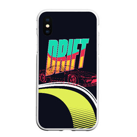 Чехол для iPhone XS Max матовый с принтом Drift Style в Тюмени, Силикон | Область печати: задняя сторона чехла, без боковых панелей | bosozoku | bosozoku style | drag | drift | japan style | jdm | босудзоку | босузоку | дрифт