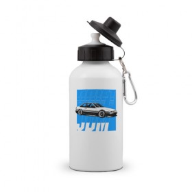 Бутылка спортивная с принтом Drift JDM в Тюмени, металл | емкость — 500 мл, в комплекте две пластиковые крышки и карабин для крепления | bosozoku | bosozoku style | drag | drift | japan style | jdm | босудзоку | босузоку | дрифт