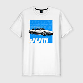 Мужская футболка премиум с принтом Drift JDM в Тюмени, 92% хлопок, 8% лайкра | приталенный силуэт, круглый вырез ворота, длина до линии бедра, короткий рукав | bosozoku | bosozoku style | drag | drift | japan style | jdm | босудзоку | босузоку | дрифт