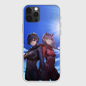 Чехол для iPhone 12 Pro с принтом Darling In The Franxx в Тюмени, силикон | область печати: задняя сторона чехла, без боковых панелей | 02 | anime | darling in the franxx | hiro | manga | zero two | аниме | ахегао | любимый во франксе | манга | милый во франксе | ноль два | хиро