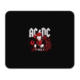 Коврик для мышки прямоугольный с принтом AC/DC в Тюмени, натуральный каучук | размер 230 х 185 мм; запечатка лицевой стороны | ac | ac dc | dc | electro | metal | music | retro | rock | ас | дс | легенда | легенды | метал | музыка | рок | электричество | электро