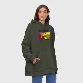 Худи SuperOversize хлопок с принтом Hard Classic в Тюмени, 70% хлопок, 30% полиэстер, мягкий начес внутри | карман-кенгуру, эластичная резинка на манжетах и по нижней кромке, двухслойный капюшон
 | автоваз | боевая классика | ваз | жигули | лада