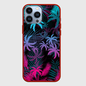 Чехол для iPhone 13 Pro Max с принтом НЕОНОВЫЕ ПАЛЬМЫ | NEON PALMS в Тюмени,  |  | hotline miami | neon | new retro wave | outrun | outrun electro | palmen | retro | retrowave | summer | synth | synthwave | tropical | лето | неон | пальмы | ретро | тропики | хотлайн майами