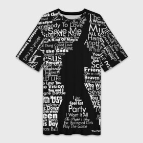 Платье-футболка 3D с принтом Queen в Тюмени,  |  | paul rodgers | queen | quen | брайан мэй | глэм | группа | джон дикон | квин | королева | куин | меркури | меркьюри | мэркури | поп | роджер тейлор | рок | фредди | фреди | хард | хардрок