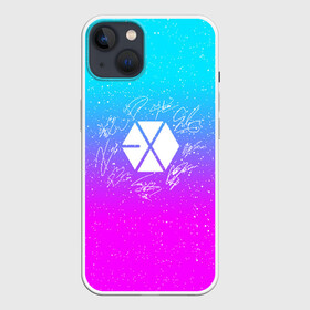 Чехол для iPhone 13 с принтом EXO BAND АВТОГРАФЫ в Тюмени,  |  | d.o. | exo | exo band | exo k | exo m | пэкхён | чен | эхо