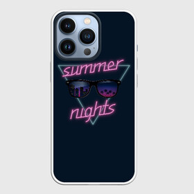 Чехол для iPhone 13 Pro с принтом Summer Nights в Тюмени,  |  | 80 | cyber | game | hotline | hotlinemiami | maiami | music | nights | outrun | retro | retrowave | summer | synth | synthwave | игра | кибер | лето | ночь | ретро