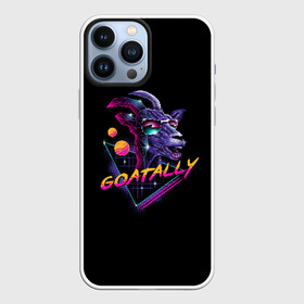 Чехол для iPhone 13 Pro Max с принтом GOATALLY в Тюмени,  |  | 80 | cyber | game | goat | hotline | hotlinemiami | maiami | music | outrun | retro | retrowave | synth | synthwave | игра | кибер | козел | ретро