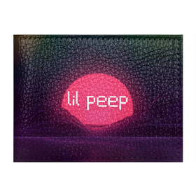 Обложка для студенческого билета с принтом lil peep(Logo) в Тюмени, натуральная кожа | Размер: 11*8 см; Печать на всей внешней стороне | cry baby | lil peep | logo | rap | заход солнца | знаменитости. эмо | известный исполнитель | неон | пип | редактируемое лого | реп | розоватый оттенок | рок | рэп | яркий фон