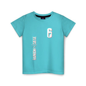 Детская футболка хлопок с принтом Rainbow Six | Siege (Glitch). в Тюмени, 100% хлопок | круглый вырез горловины, полуприлегающий силуэт, длина до линии бедер | 