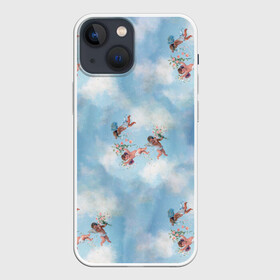 Чехол для iPhone 13 mini с принтом Renaissance Angels в Тюмени,  |  | angel | angels | art | cherub | children | cupid | flowers | fresco | painting | renaissance | sistine | ангел | возрождение | живопись | искусство | купидон | ребенок | ренессанс | фреска | цветы