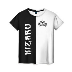 Женская футболка 3D с принтом KIZARU в Тюмени, 100% полиэфир ( синтетическое хлопкоподобное полотно) | прямой крой, круглый вырез горловины, длина до линии бедер | family | haunted | karmageddon | karmagedon | kizaru | кармагеддон | кармагедон | кизару | фэмили | хаунтед