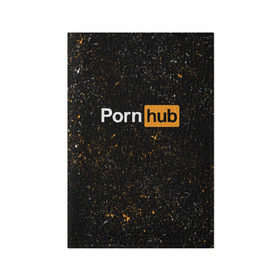 Обложка для паспорта матовая кожа с принтом PornHub в Тюмени, натуральная матовая кожа | размер 19,3 х 13,7 см; прозрачные пластиковые крепления | hub | хаб