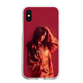 Чехол для iPhone XS Max матовый с принтом BILLIE EILISH в Тюмени, Силикон | Область печати: задняя сторона чехла, без боковых панелей | bilie | billi | billie | eilish | eillish | elish | ellish | айлиш | алиш | били | билли | эйлиш | элиш