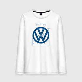 Мужской лонгслив хлопок с принтом Volkswagen в Тюмени, 100% хлопок |  | golf | golf gti | volkswagen | вольксваген | фолькс ваген | фольксваген