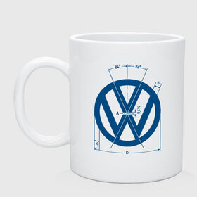 Кружка с принтом Volkswagen в Тюмени, керамика | объем — 330 мл, диаметр — 80 мм. Принт наносится на бока кружки, можно сделать два разных изображения | golf | golf gti | volkswagen | вольксваген | фолькс ваген | фольксваген