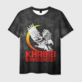 Мужская футболка 3D с принтом Khabib Nurmagomedov 242 в Тюмени, 100% полиэфир | прямой крой, круглый вырез горловины, длина до линии бедер | eagles | khabib | mma | nurmagomedov | борьба | дзюдо | нурмагомедов | октагон | орёл | репплинг | самбо