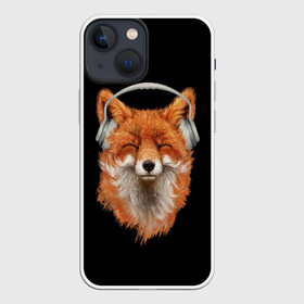 Чехол для iPhone 13 mini с принтом Лиса в наушниках в Тюмени,  |  | 20 | 2020 | 2k20 | 2к20 | animal | animals | forest | fox | headphones | music | new year | redhead | smile | животное | животные | зима | лес | лис | лиса | лисица | музыка | наушники | новый год | рыжая | смайл | улыбка | фыр