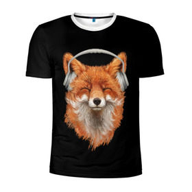 Мужская футболка 3D спортивная с принтом Лиса в наушниках в Тюмени, 100% полиэстер с улучшенными характеристиками | приталенный силуэт, круглая горловина, широкие плечи, сужается к линии бедра | 20 | 2020 | 2k20 | 2к20 | animal | animals | forest | fox | headphones | music | new year | redhead | smile | животное | животные | зима | лес | лис | лиса | лисица | музыка | наушники | новый год | рыжая | смайл | улыбка | фыр