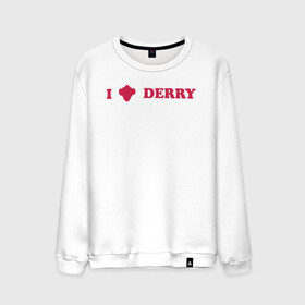 Мужской свитшот хлопок с принтом I love Derry в Тюмени, 100% хлопок |  | clown | derry | it 2 | it: chapter two | loser | lover | pennywise | shtatit | stephen king | warner brothers | ворнер бразерс | дерри | клоун | оно 2 | пеннивайз | стивен кинг