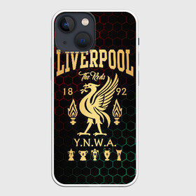 Чехол для iPhone 13 mini с принтом Ливерпуль в Тюмени,  |  | liverpool | liverpool fc | ynwa | you never walk alone | ливерпуль | фан ливерпуля | фанатская | футбол | футболист | футбольный клуб | энфильд