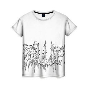 Женская футболка 3D с принтом Billie Eilish в Тюмени, 100% полиэфир ( синтетическое хлопкоподобное полотно) | прямой крой, круглый вырез горловины, длина до линии бедер | billie | eilish | graffiti | айлиш | беляш | беляшик | билли | инди поп | поп | электропоп | эмо поп