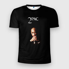 Мужская футболка 3D спортивная с принтом 2Pac в Тюмени, 100% полиэстер с улучшенными характеристиками | приталенный силуэт, круглая горловина, широкие плечи, сужается к линии бедра | Тематика изображения на принте: 2pac | all eyez on me | thug life | tupac | tupac shakur | тупак