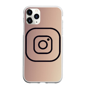 Чехол для iPhone 11 Pro матовый с принтом instagram(simple logo) в Тюмени, Силикон |  | instagram | logo | инстаграм | лого | мягкие цвета | приложение | простая картинка | фотоаппарат | черная картинка | черный | черный значок | черный цвет