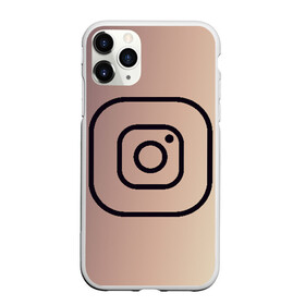 Чехол для iPhone 11 Pro Max матовый с принтом instagram(simple logo) в Тюмени, Силикон |  | instagram | logo | инстаграм | лого | мягкие цвета | приложение | простая картинка | фотоаппарат | черная картинка | черный | черный значок | черный цвет