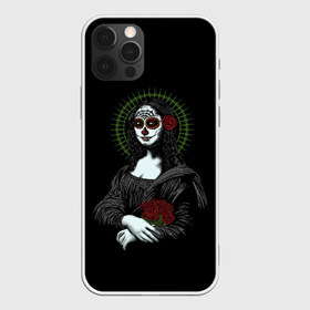 Чехол для iPhone 12 Pro Max с принтом Mona Lisa - Santa Muerte в Тюмени, Силикон |  | dead | death | lisa | mona | muerte | muertos | santa | день | искуство | картина | лиза | мона | муэрте | муэртес | муэртос | роза | розы | санта | тату | татуировка | цветы | череп