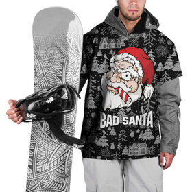 Накидка на куртку 3D с принтом Bad santa в Тюмени, 100% полиэстер |  | 