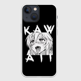 Чехол для iPhone 13 mini с принтом KAWAII в Тюмени,  |  | ahegao | anime | girl | girls | hikky | kawaii | kowai | senpai | waifu | yandre | аниме | ахегао | вайфу | девушка | кавай | кун | семпай | сенпай | тян